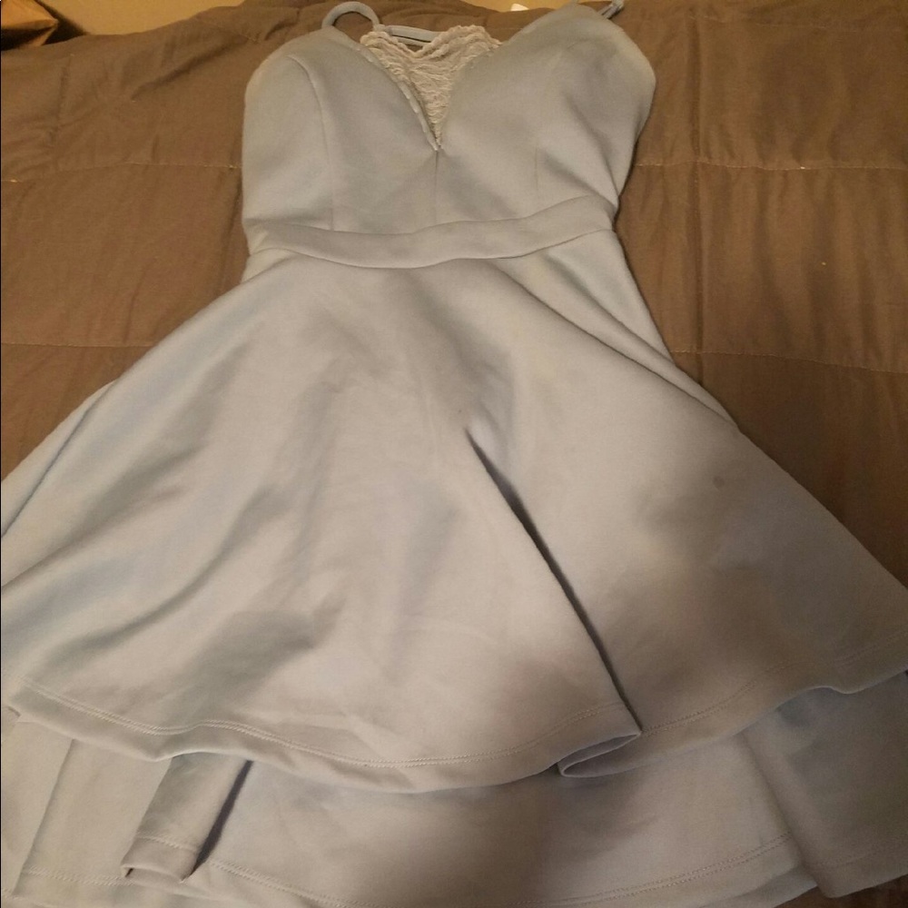 Baby blue dress